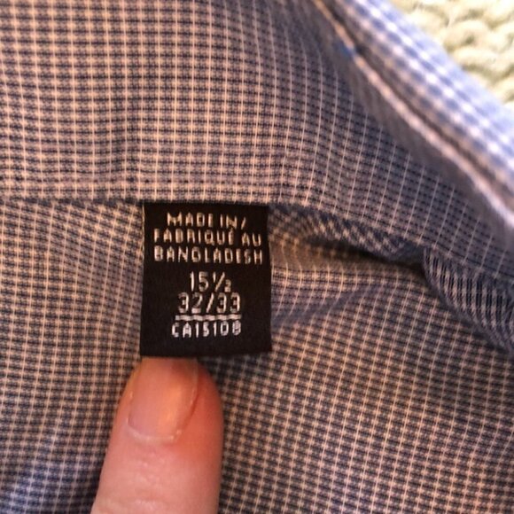 Calvin Klein button down regular fit shirt sz 15.5 - Picture 5 of 5